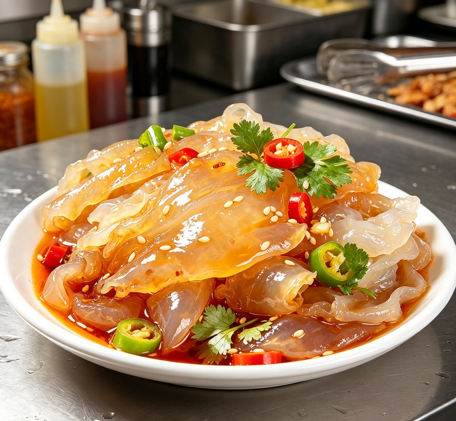 Spicy Jellyfish Salad - A Refreshing Delicacy
